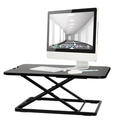 ProperAV Slim Profile Sit or Stand Up Desktop Workstation 5 Height Set
