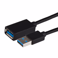 Maplin USB-A 3.0 Male to USB-A 3.0 Female Extension Cable - Black, 1.5m - Additional view 2