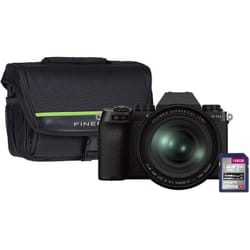Fujifilm X-S10 Mirrorless Camera - Black - Camera + 16-80mm Lens + 128