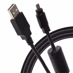 The PRAKTICA USB-A 2.0 to 8 Pin Mini USB Camera Charging Cable Cable 0.5m is a universal camera charging cable  ...
