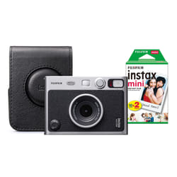 Fujifilm Instax Mini Evo Hybrid Instant Camera - Black - Camera + 20 S