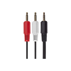 Maplin 3.5mm Aux Stereo 3 Pole TRS Jack Plug to Twin 3.5mm 2 Pole Jack