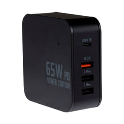 Maplin 65W USB-C Laptop Charger Power Station 1x USB-C 3 x USB-A GaN P