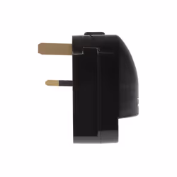 The Maplin Schuko Plug to UK Mains Plug Converter 13A Fuse Screw Cover allows mains leads with European type circular Sc ...