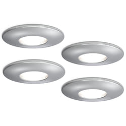 4lite IP65 GU10 Fire-Rated Downlight - Chrome - Pack of 4