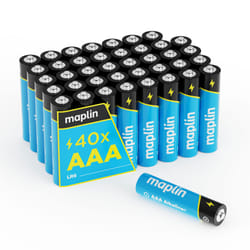 Maplin AAA LR03 1.5V Alkaline Batteries 7 Year Shelf Life High Perform