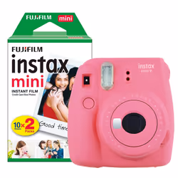 Cute and compact body design - instant photos. instant fun! The Fujifilm Instax Mini 9 Instant Camera allows you to ...