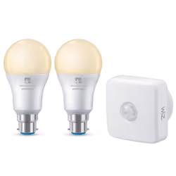 The 4lite WiZ Connected A60 Warm White WiFi LED Smart Bulb delivers 806 Lumens of dimmable warm white light. The LE ...