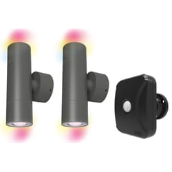 4lite WiZ Connected WiFi LED GU10 IP44 Outdoor Up &amp; Downlight - Pa