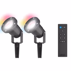 4lite WiZ Connected Outdoor IP65 Multicolour GU10 Smart LED Spike Ligh
