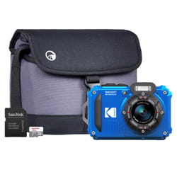 Kodak PIXPRO WPZ2 16MP 4x Zoom Tough Compact Camera - Blue - Camera +