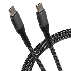Maplin USB-C to USB-C Cable Braided 65W PD 1m