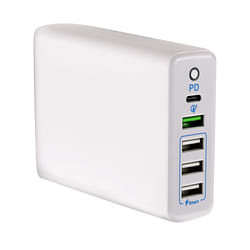 Maplin 5 Port USB Charging Station 4x USB-A/ 1x USB-C PD QC 3.0 60W Hi