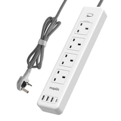 Maplin 4 Socket Extension Lead with 3x USB-A / 1x USB-C Ports Power Sw