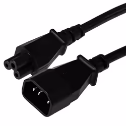 Extend the reach of your power cables with this Maplin Power Lead IEC C5 Clover Leaf Plug Female to IEC C14 Male.With a Male ...