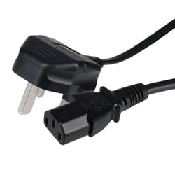 Maplin Power Lead IEC C13 Female Plug to UK 3 Pin Plug 2m 5amp fuse