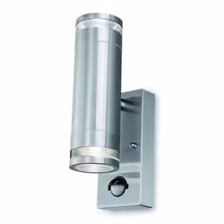 Marinus Bi-Directional Wall Light with PIR. IP44. highly durable. made from 316 marine grade stainless steel. salt spray tes ...