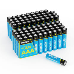 Maplin AAA LR03 1.5V Alkaline Batteries 7 Year Shelf Life High Perform