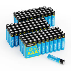 Maplin AAA LR03 1.5V Alkaline Batteries 7 Year Shelf Life High Perform