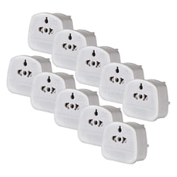 Maplin Worldwide to UK Travel Adapter Plug - Pack of 10