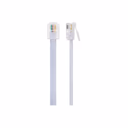 This Maplin RJ11 to RJ11 6P4C Telephone Modem Lead is ideal for connecting ADSL routers or modems to your telephones or other ...
