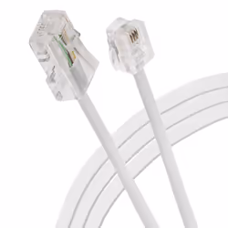 This Maplin RJ11 Connector to RJ45 Plug Telephone Lead is perfect for connecting certain telephones. routers or modem routers ...