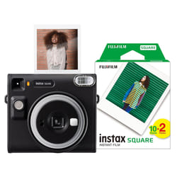 Fujifilm Instax Square SQ40 Instant Camera - Black - Camera + 20 Shot