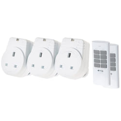 Maplin ORB RF V2 Remote Controlled Mains Plug Socket - Pack of 3 with