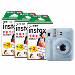 Fully loaded with easy-to-use modes and controls. the super playful Fujifilm Instax Mini 12 Instant Camera is bursting with j ...
