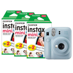 Fujifilm Instax Mini 12 Instant Camera - Pastel Blue - Camera + 60 Sho