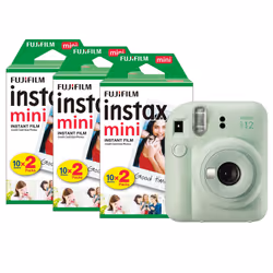 Fully loaded with easy-to-use modes and controls. the super playful Fujifilm Instax Mini 12 Instant Camera is bursting with j ...