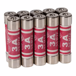 These Maplin 3 Amp Plug Fuse BS1362 25.4 x 6.4mm - Pack of 10 are suitable for a wide range of electrical equipment and domes ...