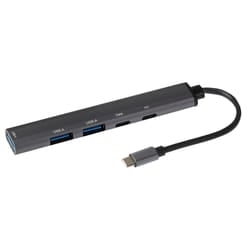 Nikkai USB-C Multiport Hub to 3x USB-A 3.0 / 2x USB-C with 13cm Cable