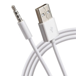 Maplin USB-A to 3.5mm Audio Aux Stereo 4 Pole TRRS Jack Plug Cable 1.2