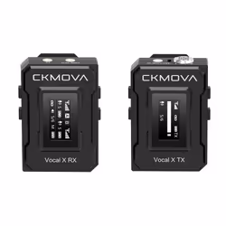 The Maplin CKMOVA VOCAL X V1 Ultra Compact 2.4GHZ Dual Channel Wireless Microphone System includes one Transmitter and one Re ...
