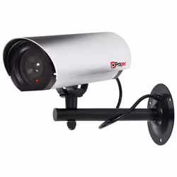 The ProperAV Imitation Large Security Camera with a 23cm aluminium body will have a very prominent effect around any property ...