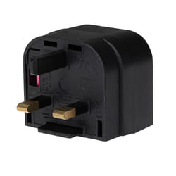 Maplin 2 Pin Mains Plug to UK 3 Pin Mains Plug Converter 3 Amp Fuse Bl