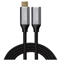 Maplin USB-C Male to USB-C Female Extension Cable Braided V3.2 10Gbps