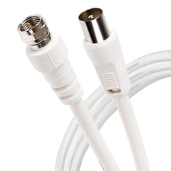 Maplin F Type Male to RF Male Connector TV Satellite Aerial Coaxial Ca