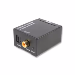 This Maplin Digital Optical Coax to Analog RCA Audio Converter converts digital Coaxial or Optical (TOSLink) to left/right an ...
