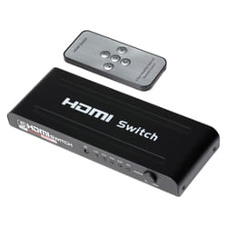 Maplin HDMI Switch 5 Ports In 1 Port Out Ultra HD 4K@30Hz with Remote