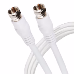 This Maplin F Type Male to F Type Male TV Satellite Aerial Coaxial Cable is commonly used to connect Freeview and satell ...
