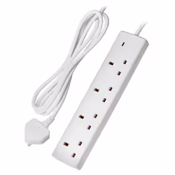 This Maplin 4 Socket Extension Lead expands the number of sockets you can use and extends the reach of your power cables ...