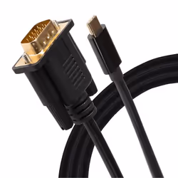 The Maplin USB-C to VGA Cable allows you to easily connect a monitor or projector and display multimedia content directly fro ...