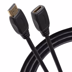 This Maplin HDMI Male to HDMI Female 4K Ultra HD Extension Cable is ideal for extending existing cables. HDMI is a highly ver ...