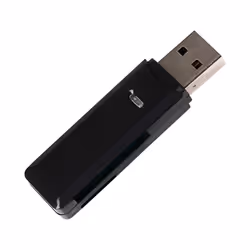 Quickly and easily access your camera and other multimedia memory cards through your laptops standard USB-A port with the Map ...