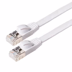 Maplin RJ45 CAT6 UTP Flat Ethernet LAN Cable - White - Additional view 2
