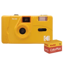 Kodak M35 Film Camera Reusable 35mm Fixed Focus  - Yellow - Camera + 1