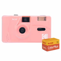 Capture the memories with this reusable film camera that uses 35mm film. The Kodak M35 Film Camera has a fixed focus lens. ma ...