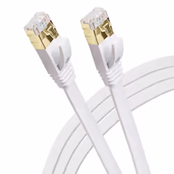 This Maplin RJ45 CAT7 Flat Ethernet LAN Cable is perfect for connecting your desktop computer. game console. Smart TV or set- ...